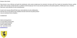 Mail frauduleux